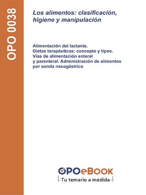 cover image of clasificación, higiene y manipulación